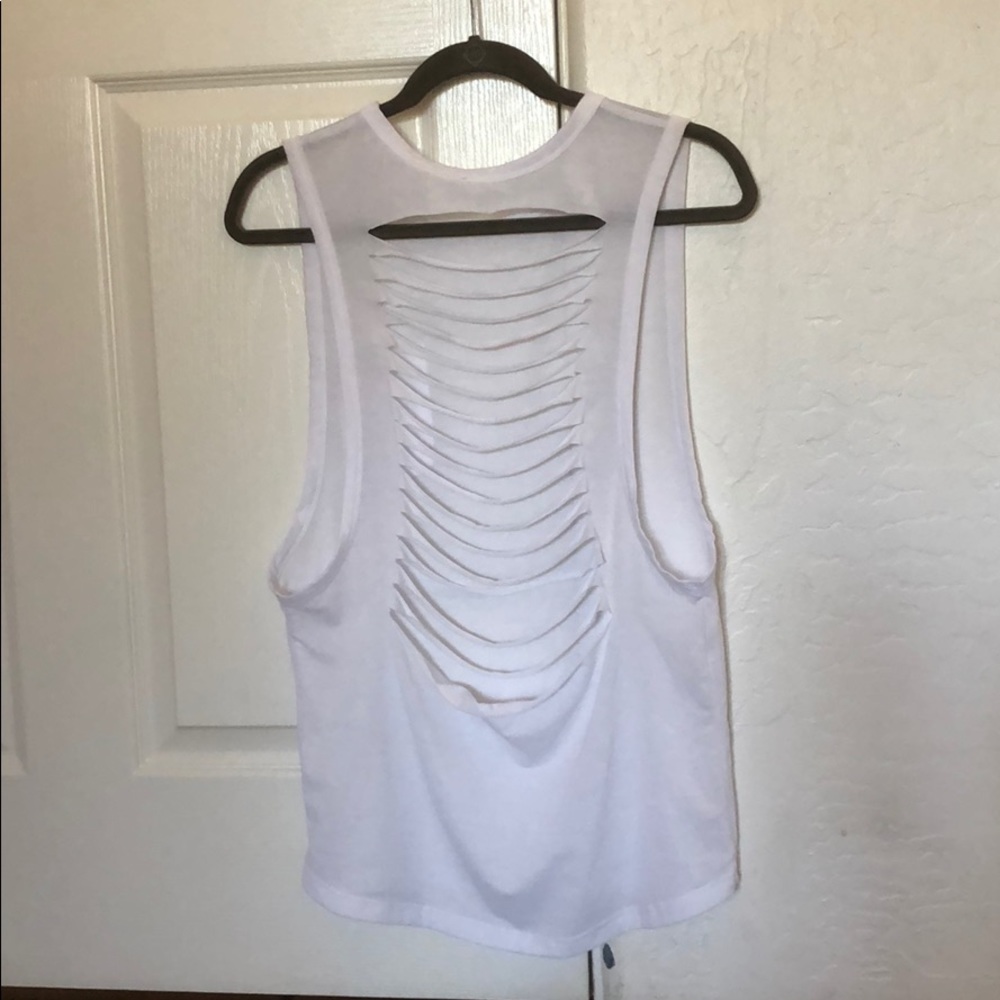 Glyder ripped-back top